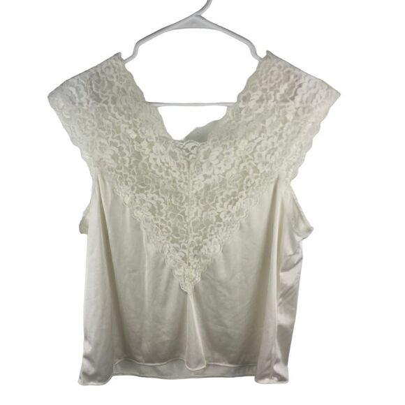 Vintage Collections Etc. Size Large Lace Lingerie Top‎ (Lot 2) Cream and Black - Picture 5 of 13
